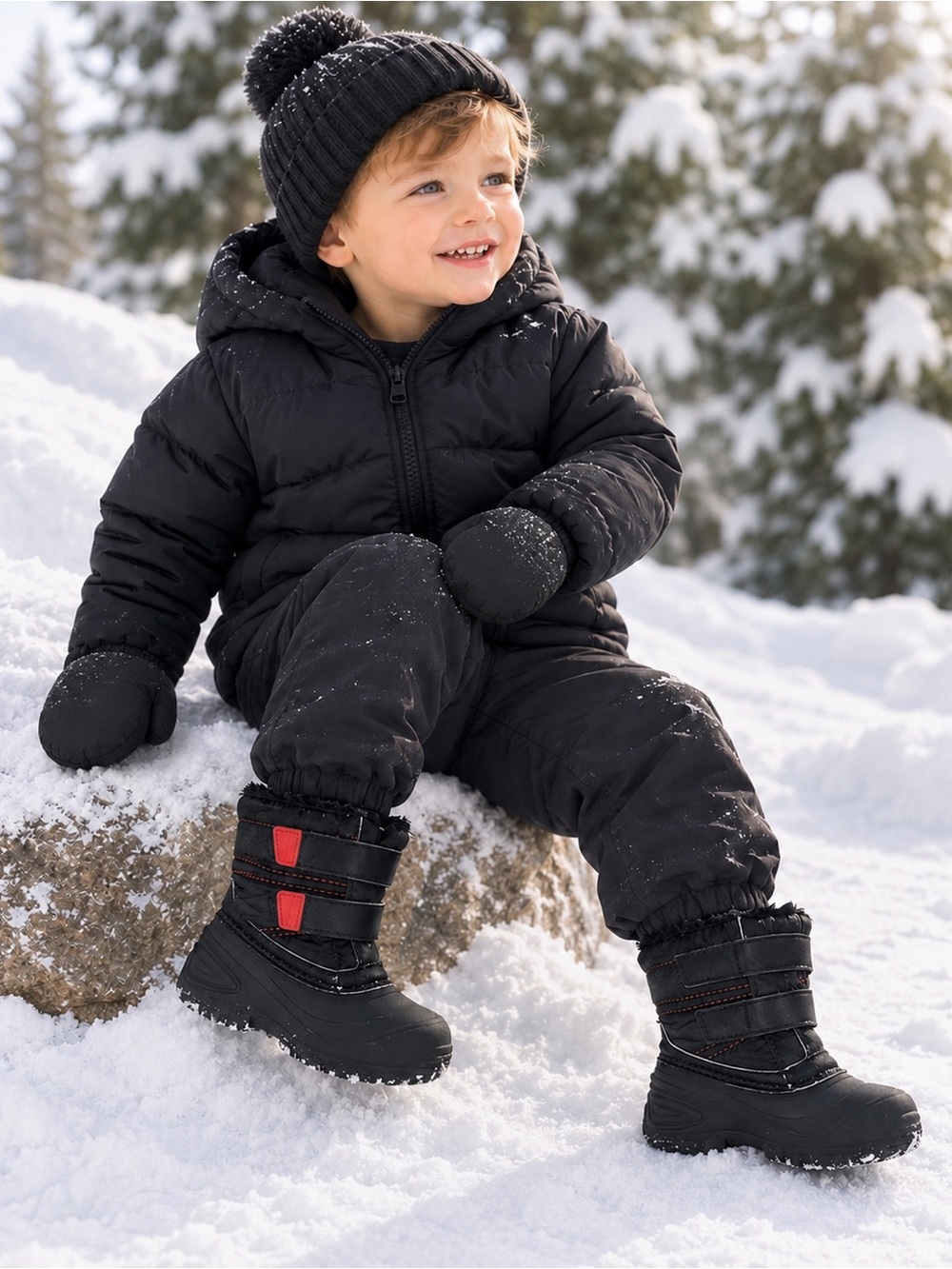 Wonder Nation Winter Snow Boots Unisex Toddler Size 8